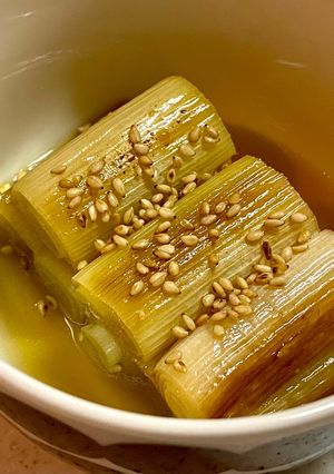 ねぎの焼き浸し わさび風味-レシピのメイン写真
