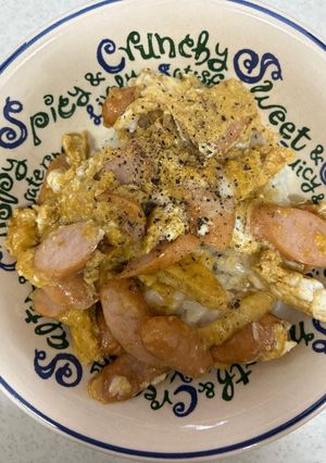 レンチンウィンナーと卵の焼肉のタレ炒め-レシピのメイン写真