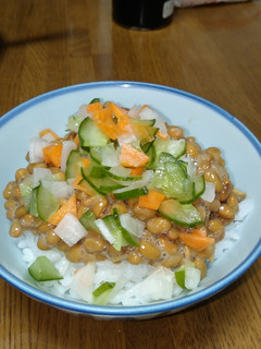 刻みぬか漬けの納豆ご飯-レシピのメイン写真