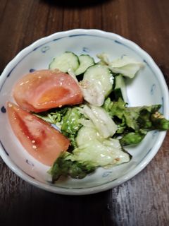 きゅうりトマトサニーレタスのサラダ-レシピのメイン写真