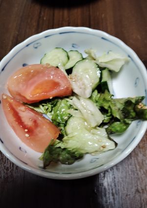 きゅうりトマトサニーレタスのサラダ-レシピのメイン写真