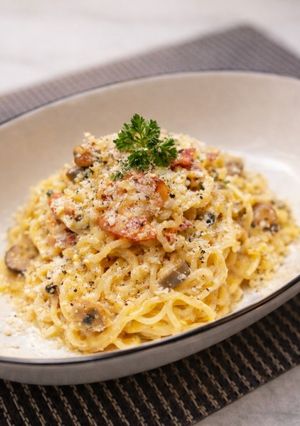 "しょっつるカルボナーラ "-レシピのメイン写真