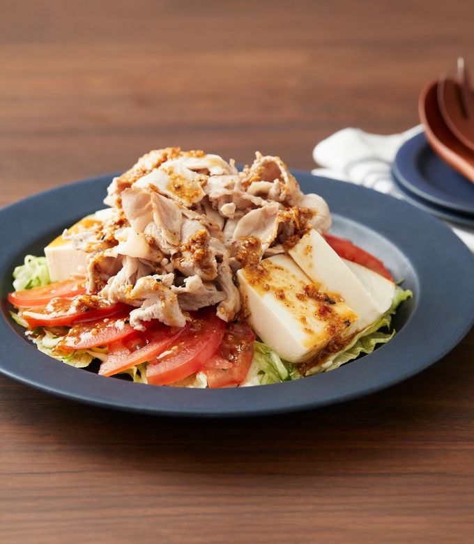 担々風豚しゃぶ豆腐サラダ-レシピのメイン写真