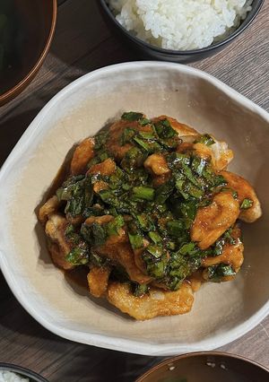 ニラだれチキン-レシピのメイン写真