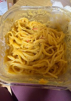 レンジで簡単！かにみそクリームパスタ-レシピのメイン写真