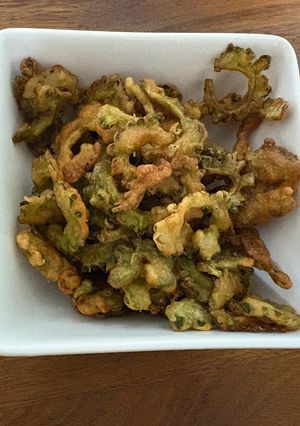 夏のおかず、おつまみゴーヤ唐揚げ-レシピのメイン写真