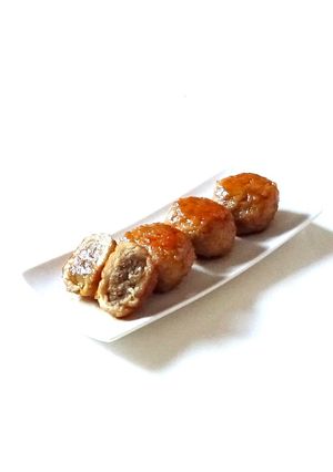 チーズ和栗in鶏つくね〜食べてびっ栗!!〜-レシピのメイン写真