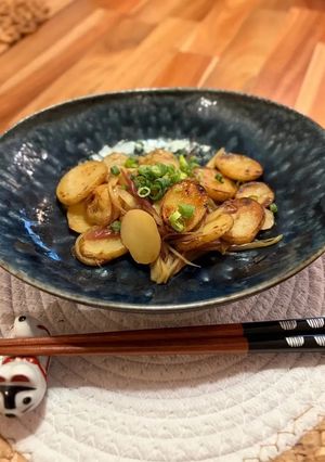 【ホクホク】じゃがいもと茗荷のバター炒め-レシピのメイン写真