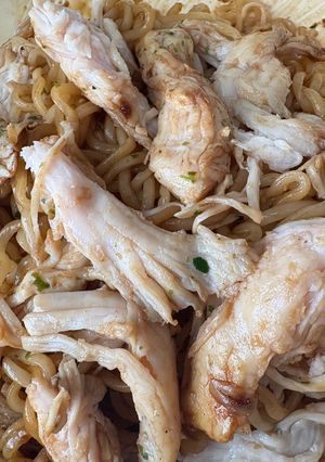 一人暮らしほぐしサラダチキン焼きそば-レシピのメイン写真