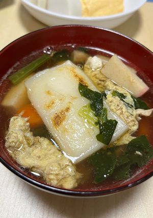 我が家流☆かき玉入りお雑煮-レシピのメイン写真