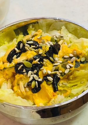 きれいになれちゃう　　腸活かぼちゃサラダ-レシピのメイン写真