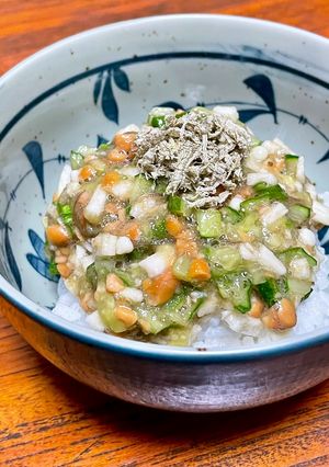 暑い日のスタミナネバネバ丼-レシピのメイン写真