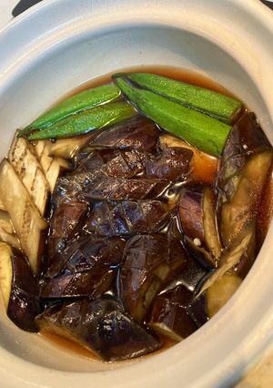 茄子とオクラの煮浸し（土鍋）-レシピのメイン写真