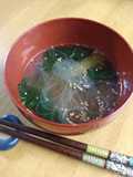 春雨と小松菜の中華スープ
