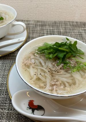 ベトナム風！フォーとクレソンのスープ🍃-レシピのメイン写真