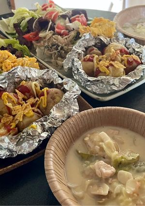 皮付き小さめ新じゃがいもオーブン焼き🥔-レシピのメイン写真