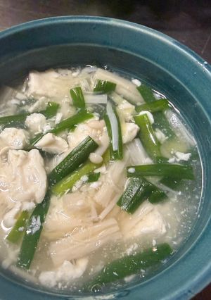 ニラとえのきのとろみ豆腐煮-レシピのメイン写真