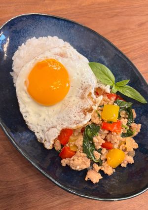 フライパン1つで簡単!ガパオライス-レシピのメイン写真