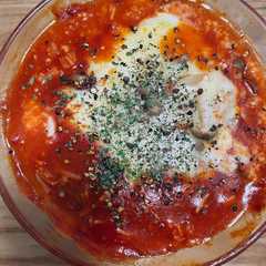 レンジで簡単♪鯖缶トマトチーズリゾット-レシピのメイン写真