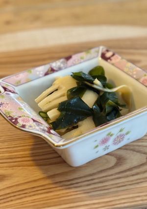柿の神髄で作る、たけのことワカメの酢の物-レシピのメイン写真