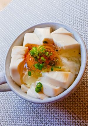 🎶豆腐も一緒に卵かけご飯🎶-レシピのメイン写真