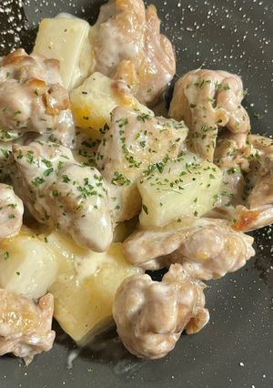 鶏モモ＋切餅×塩胡椒＋シーザードレ-レシピのメイン写真