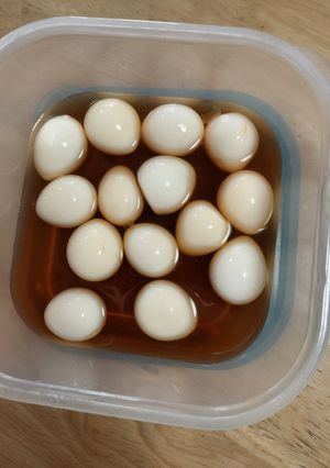 やみつき♪うずら卵のにんにくめんつゆ漬け-レシピのメイン写真