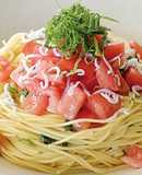 和えるだけ！トマトとしらすの冷製パスタ
