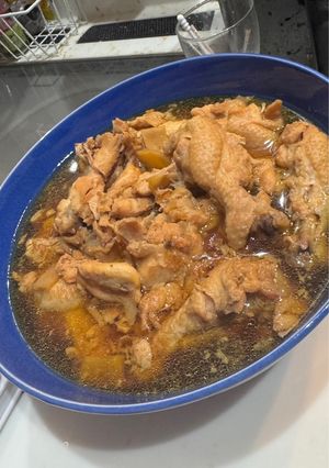 圧力鍋でほろほろ♪手羽元の料亭風生姜煮-レシピのメイン写真