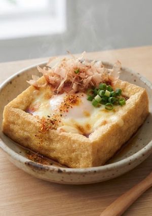 トースターで簡単！厚揚げの和風チーズエッグボード-レシピのメイン写真