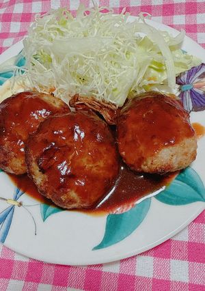 【ノンフライヤーcosori】ハンバーグ-レシピのメイン写真