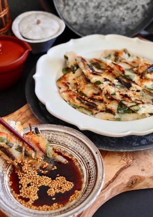カリカリもっちり！米粉チヂミ-レシピのメイン写真