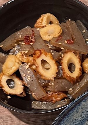 こんにゃくとちくわのピリ辛炒め-レシピのメイン写真