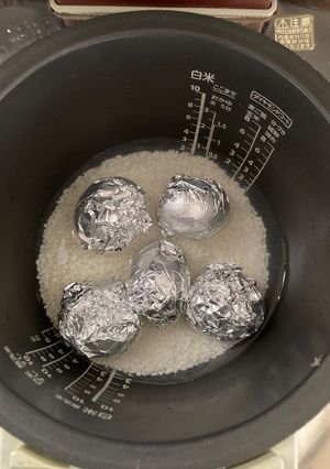 『節約レシピ』炊飯器で簡単ゆで卵-レシピのメイン写真