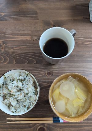 生しらす&じゃこのネギ入り白だし炊き込み-レシピのメイン写真