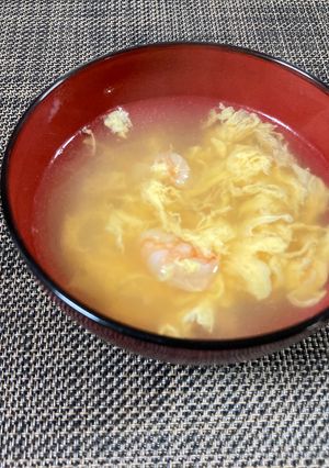 えびとたまごのブイヨンスープ-レシピのメイン写真