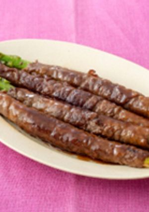 牛肉のアスパラ巻き焼き-レシピのメイン写真