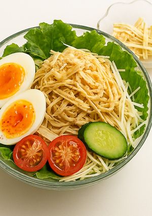 簡単ランチ！豆腐皮の担々麺風サラダボウル-レシピのメイン写真