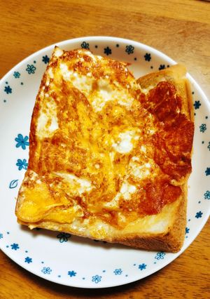 簡単卵べーコンチーズトースト☆-レシピのメイン写真