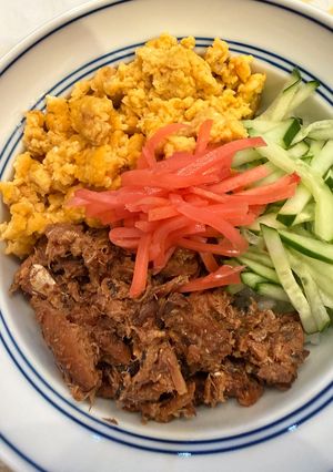 超推薦！節約✴︎三色丼♬（ふたたび）-レシピのメイン写真