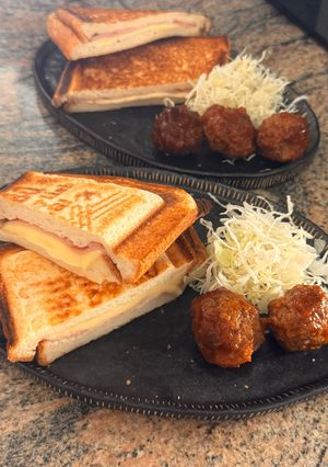 ハムチーズホットサンド　☆-レシピのメイン写真
