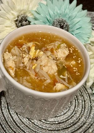 鶏胸ミンチ×豆腐つみれ♡満腹汁-レシピのメイン写真