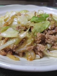 春キャベツ🥬と挽き肉味噌炒め-レシピのメイン写真