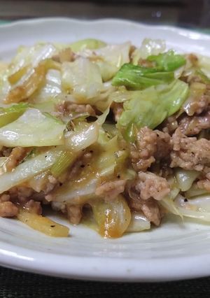 春キャベツ🥬と挽き肉味噌炒め-レシピのメイン写真
