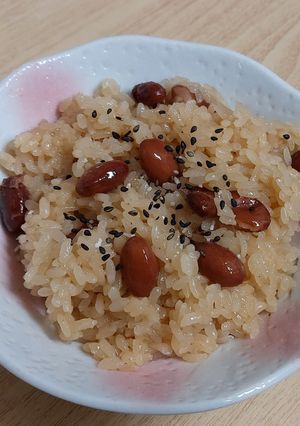 炊飯器で簡単♪金時豆の赤飯-レシピのメイン写真
