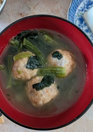 簡単★市販の肉団子とほうれん草のスープ-レシピのメイン写真