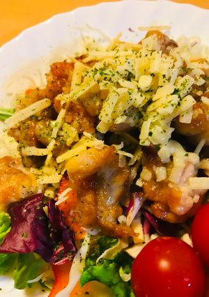 即揚げ●鶏もも肉の揚げ焼きチーズ-レシピのメイン写真
