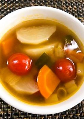 根深ねぎと根菜のスープ-レシピのメイン写真