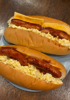 錦玉子(伊達巻)リメイク⭐︎たまごドッグ-レシピのメイン写真