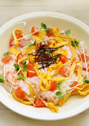 塩麹で酢飯<海鮮ちらし寿司>-レシピのメイン写真